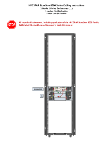 HPE 3PAR 8000 Cabling Instructions: 2 Node 1 Drive Enclosure