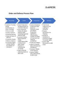 Order & Delivery Process Flow Diagram