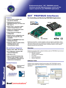 BradCommunications SST PROFIBUS Network Interfaces Datasheet