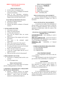 Financial Management Overview