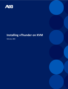 vThunder on KVM Installation Guide