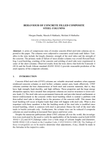 CFST Column Behavior: Experimental Analysis & Code Prediction