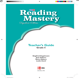 Reading Mastery Grade 5 Teacher's Guide