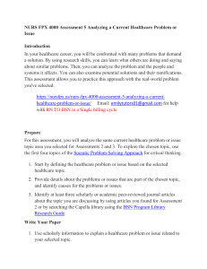 Nursing Assessment: Analyzing Healthcare Problems