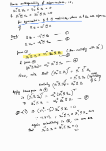 Eigenvector Orthogonality Proof: Symmetric Matrices