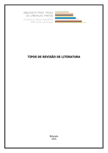 Tipos de Revisão de Literatura: Guia Completo