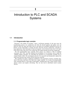 PLC and SCADA Systems Introduction