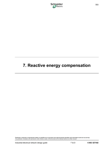 Reactive Energy Compensation in Electrical Networks