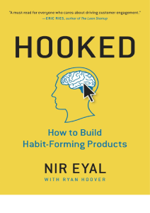 Hooked: Build Habit-Forming Products | Nir Eyal Book Cover