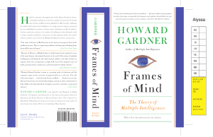 Frames of Mind: Multiple Intelligences Theory by Howard Gardner