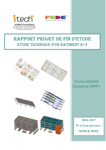 Étude Technique Bâtiment R+3 : Rapport de Projet