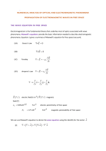 Electromagnetic Wave Propagation: Numerical Analysis