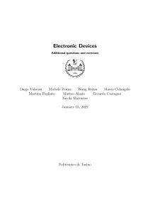 Electronic Devices: Questions & Exercises