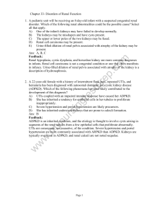 Renal Function Disorders: Test Questions & Answers