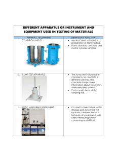 Materials Testing Equipment: Civil Engineering