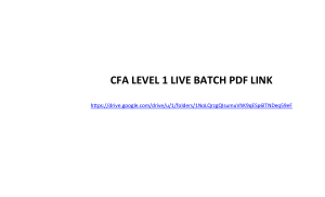 CFA Level 1 Study Material PDF Link