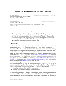 Optimal Best Arm Identification: Fixed Confidence
