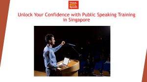 Public Speaking Training in Singapore: Unlock Confidence