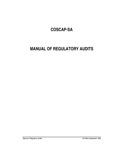 Regulatory Audit Manual - Aviation Safety Compliance