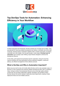 Top DevOps Automation Tools: Enhance Workflow Efficiency