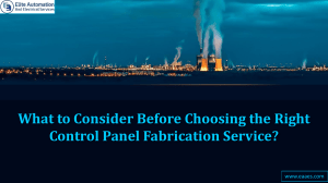 Control Panel Fabrication: Choosing the Right Service