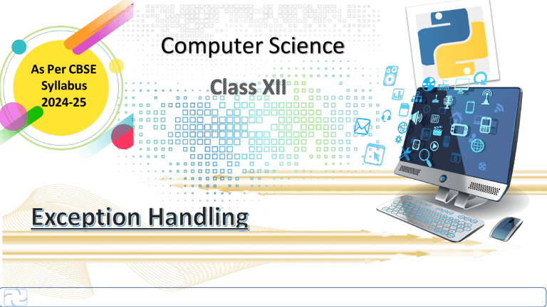 Python Exception Handling: CBSE Syllabus 2024-25