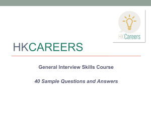 Interview Skills: 40 Sample Questions & Answers