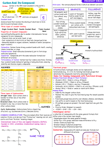 Carbon and Its Compounds: Chemistry Study Notes