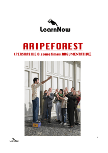 Persuasive Writing Techniques: ARIPEFOREST Guide