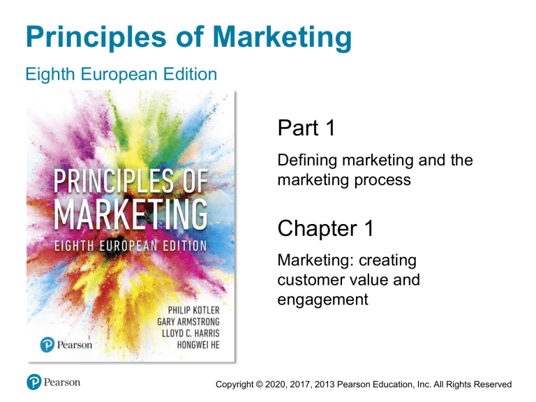 Marketing creating customer value engagement