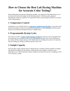 Lab Dyeing Machine Selection: Accurate Color Testing Guide