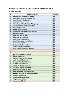 Lista de Participantes - Gincana Cultural Fernandina Malta