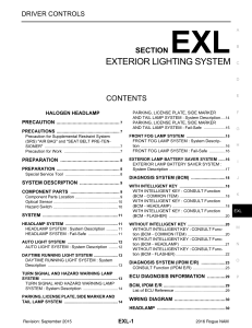 Exterior Lighting System Service Manual