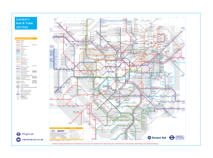 London Rail & Tube Map - April 2024