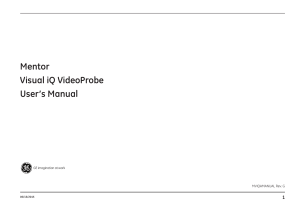 Mentor Visual iQ VideoProbe User Manual