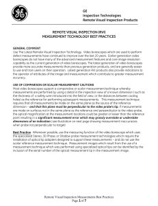 RVI Measurement Best Practices: Video Borescope Guide