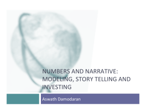 Numbers & Narrative: Modeling, Storytelling & Investing