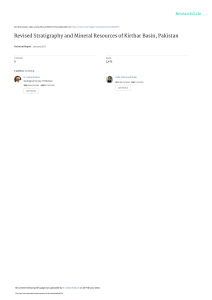 Kirthar Basin Stratigraphy & Mineral Resources, Pakistan