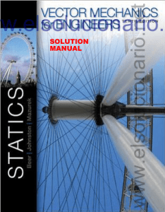 Statics Solution Manual: Mechanics for Engineers