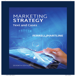 Textbook O. C. Ferrell  Michael D. Hartline Marketing strategy Text and cases (2017)