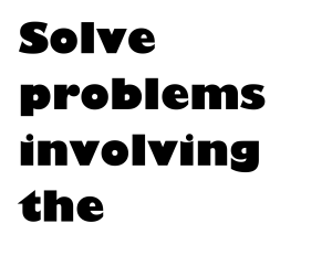 Solve problems involving the principle of Boyle