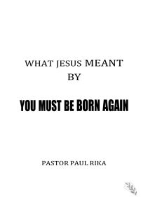 Born Again: Understanding Jesus' Message