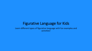 Figurative Language for Kids: Examples & Activities