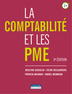 La Comptabilité et les PME - 3e Édition