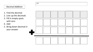 Decimal Addition Worksheet: Step-by-Step Guide