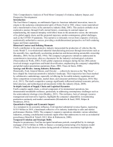 Ford Motor Company Analysis: Evolution, Impact, Future