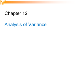 ANOVA: Analysis of Variance - Statistics Presentation