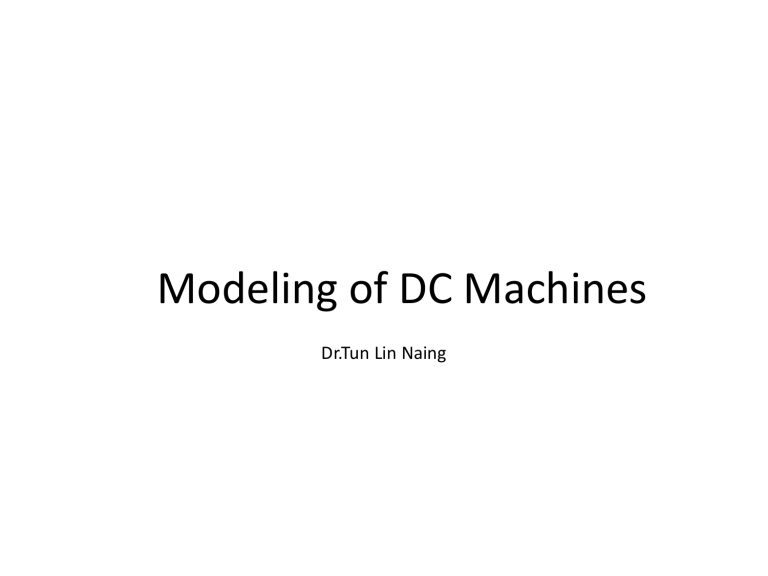 DC Machine Modeling: Back EMF, Torque, and Simulink Simulation