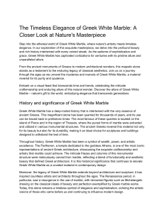Greek White Marble: History, Uses, and Sustainability