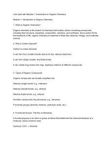 Organic Chemistry Introduction: Module 1